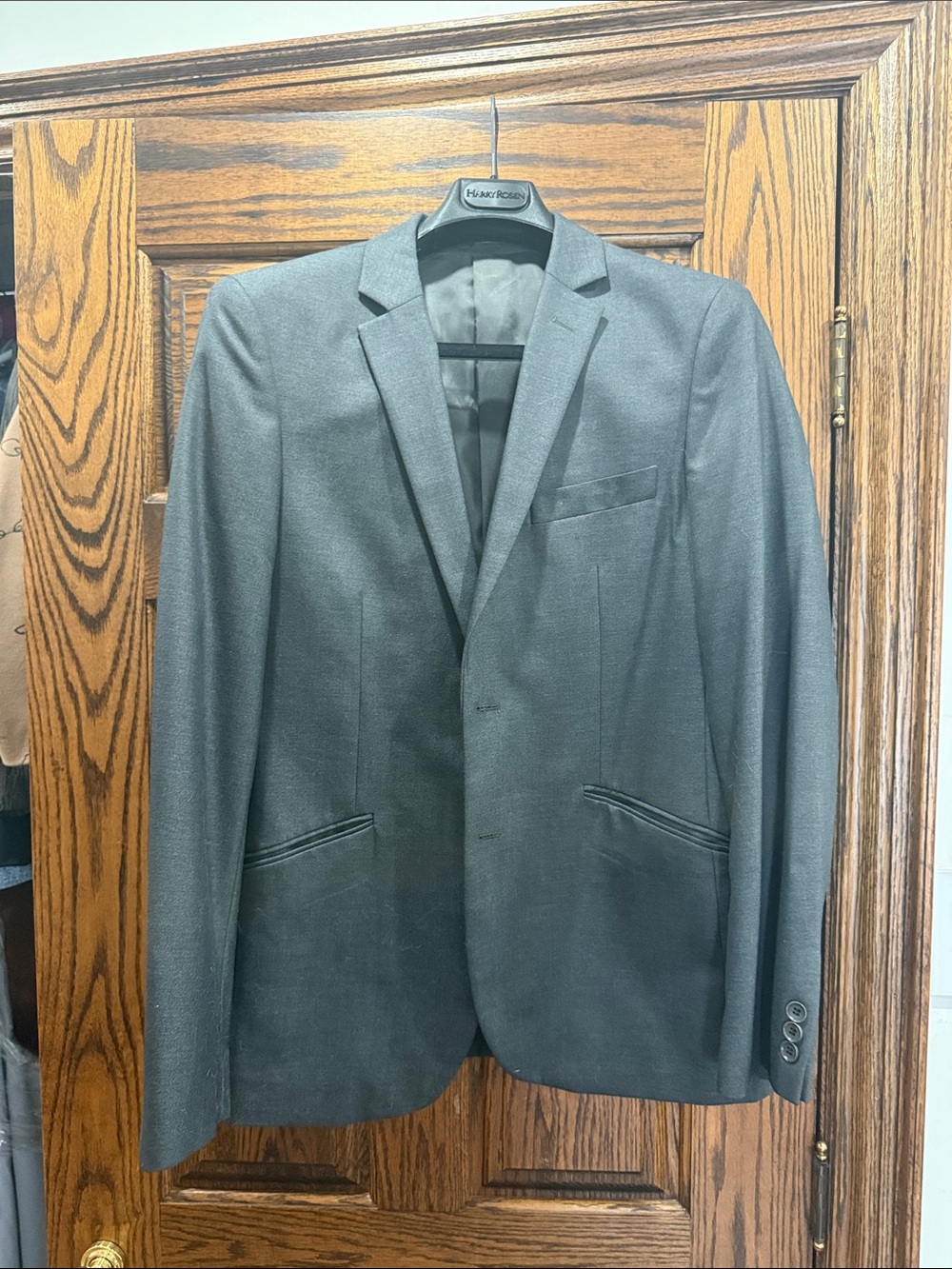 Men's Black Single-Breasted Blazer - Modern Tailored Sport Coat